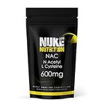 Nuke Nutrition NAC Supplement 600mg | High Strength NAC N-Acetyl-Cysteine 180 Vegan Capsules with High Bioavailability | Amino Acid N-Acetyl-Cysteine Nutritional Supplements | Manufactured in The UK