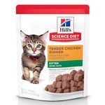 Hill's Science Diet Kitten Canned Cat Food, Chicken, 2.8 Oz Pouch, 24 Pack