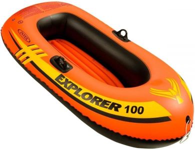 VWretails Explorer 100, 1 Person Inflatable Boat for Flood Rescue, Adventure, Rafting, Fishing (58329)