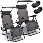 SUNMER Set of 2 Sun Lounger Garden 