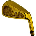 Japan WaZaki Cyclone IIIs Single Iron or Set USGA R A Rules Golf Club,14K Gold Finish,Cyclone III Model,Regular Flex,65g Graphite Shaft,RH,33.5 Degree,No 8