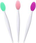 Lip Brush Tool,Double-Sided Silicone Exfoliating Lip Brush (3)