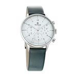 Titan Quartz Multifunction White Dial Leather Strap Watch for Men-NS90102SL03