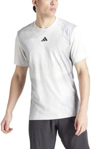 Adidas IKL83 Men's Short Sleeve T-Shirt, Tennis, Airchill, Pro, Free Lift Short Sleeve T-Shirt, Gray One (IP1932), XL