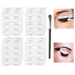 96 Pairs Eyeliner Stencil, Eyeliner Tool Makeup Tools for Beginners for Smokey Eyes or Winged Eyeliner Comes with an Eyeshadow Brush