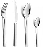 HaWare Cutlery Set, 32-Piece Stainless Steel Basic Flatware Cutlery Sets, Silverware Utensils Service for 8, Include Knife/Spoon/Fork, Mirror Polished & Dishwasher Safe - Home Family/Party/Gift