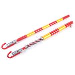 ROMYIX Car Safety Tow Bbar 5T/8T Recovery Tow Ball Towing Bar Spring Damper Pole Stabilizer,Tow Rope, 2 Pieces. (5T)