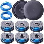 ORAEVY AC41RL3 Autofeed Dual Replacement Spool Line Compatible with Homelite UT41112 UT41121 UT41120 UT41113 UT41122 UT41112B 0.065" 27ft Electric String Trimmer with 2 Spool Cap