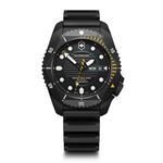 Victorinox Dive Pro, Automatic Swiss Made Men's Analog Watch, Black Dial, 43 Mm, 300 M Water Resistant, Titanium Case, Sellita Sw 200-1 Movement, Wrist Watch For Men | 241997, Band Color:Black