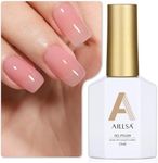 AILLSA Gel Nail Polish Nude Pink Gel Polish Sheer Neutral Color Jelly Gel Nail Polish Natural Translucent Soak Off U V Gel Nails for Valentine Nail Art French Manicure at Home 0.51 Fl Oz /GB49