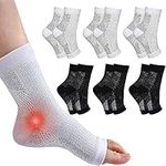 INBOLM Neuropathy Socks 6 Pairs Neuro Socks for Men and Women Plantar Fasciitis Socks Neurosocks Connecy Socks Dr Neuropathy Pain Relief for Feet Breathable Non-Slip Soothe Socks for Pain Relief