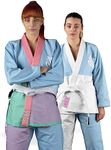 Sanabul Easter Egg BJJ Gi for Women Premium Brazilian Jiu Jitsu Gi for Women - Scrambled (Blue/Green/Purple), W4