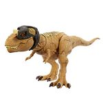 Mattel Jurassic World Dino Trackers Hunt 'n Chomp Tyrannosaurus Rex, T Rex Dinosaur Toy with Sound and Double Chomp Motion, Tracking Gear, Digital Play Options, Toys for Ages 4 and Up, HNT62