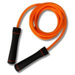 Elevate Rope Jump Rope - 0.5kg, 3m, 10mm PVC - Smooth Bearings, Ideal for Indoor/Outdoor, Build Muscles & Cardio (Orange)