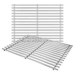 Bar.b.q.s 17" x 25" 51022 BBQ Barbecue Replacement Stainless Steel Cooking Grid Grates Parts Models for Great Outdoors, Charbroil, Grill Chef, Thermos 461262409, Vermont Castings Grills Models