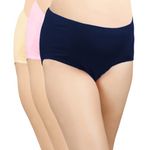 Morph Maternity Women's Cotton Maternity Panties(3pcs),Multicolored,Extra-Large