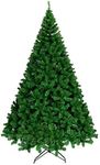 Ariv Green Christmas Tree 7Ft 2.1M Bushy 1680 PVC Tips Sturdy Metal Christmas Tree Stand Frame Base for Family Store Party Christmas Holiday Decoration Ornaments