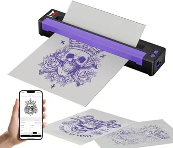 TATOPRT Tattoo Stencil Printer Machine, Wireless Portable Bluetooth Temporary Tattoo Transfer Printer Kit for Tattoo Artists & Beginner Compatible with Smartphone & Pc