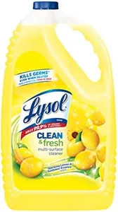 Lysol Multi-Surface Cleaner, Sanitizing and Disinfecting Pour, to Clean and Deodorize, Sparkling Lemon and Sunflower Essence, 144 Fl Oz