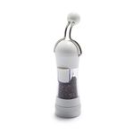 GreenLife Ratchet Mill, Salt and Pepper Grinder, Mess-Free, Adjustable Coarseness and Easily Refillable, Kitchen Tool, Seasoning, Spice Mill, Ergonomic, No-Twist Grinding, White