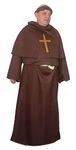 The Dragons Den Medieval Friar Tuck Merry Men Monk Gothic Viking Religious Halloween Fancy Dress Costume [Plus Size]