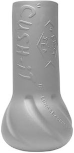 Luna Sea Cush-it Floating Fishing Rod Butt Cushion for Big Game & Inshore Fishing - Sea Cush Floater - Foam Rod Butt End Cushion - Saltwater Rod Holder Base Support for Better Control, Silver