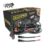 Auxpro Fog Light Wiring Universal Harness Kit for Bike/Scooty | Plug & Play | Heavy Duty | 1 Year Warranty (Without Flasher)