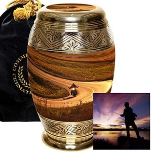 Motorcycle Urn - Cremation Urns for Human Ashes Adult for Funeral, Burial, Niche, or Columbarium Cremation - Urns for Adult Ashes - Cremation Urns for Human Ashes - Large