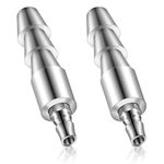 2 Pcs Vac U Lock Adapter Quick Air Connector Quick Connector Device (Silver)