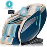MeitFith 4D Massagesessel Ganzkörpermassage Shiatsu Massagematte Massagesessel mit Wärmefunktion Massage Stuhl Massage Chair fußmassagegerät, Blau