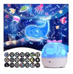 Kids Night Light Projector,21 Sets of Films, Night Lights for Kids, Star Galaxy Projector, Bedroom, Ceiling, Star Projector with 360 Rotating for Boys and Girls, Birthday, Christmas gift, Room Decor