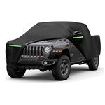 Waterproof Car Cover Replace for 2019-2024 Jeep Gladiator, 6 Layers All Weather Jeep Gladiator Car Covers with Zipper Door for Snow Rain Dust Hail Protection (Gladiator)