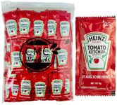 Heinz Ketchup Packets (9g) – 50 Count - Ketchup Condiment Packs in Custom CMC Products Food Safe Slide Seal Bag, bundle, packaged by CMC Products