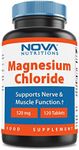 Nova Nutritions Magnesium Chloride 520mg - Supports Healthy Nervous System - 120 Tablets