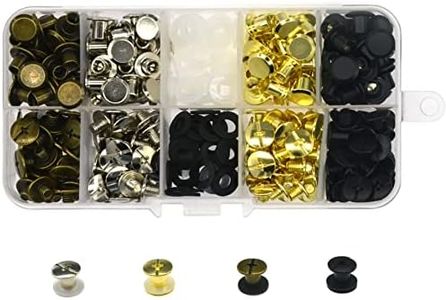 Juego de 120 postes de tornillo de Chicago, remaches de enlace, reparación de remaches de metal para bolsas, manualidades, collares, arnés, equipaje, bolso, correa para perro, mochila, cinturón