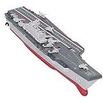 Dilwe 2.4G Remote Control Boat RC Military Battleship Aircraft Carrier Simulation Educational Toy for Adults and Children Gifts