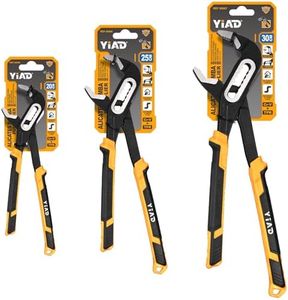 Tongue and Groove Pliers 8/10/12 Inch Adjustable Pliers Set Groove Joint Pliers With 7-Position Push-Lock,V-Jaw Water Pump Pliers With Cushion Grip Handle Tools For Plumber Home Repair Maintenance