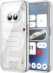 JETech Case for Nothing Phone 2a / 2a Plus, Non-Yellowing Shockproof Phone Bumper Cover, Anti-Scratch Clear Back (Clear)