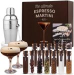 Espresso Martini Kit Gift Set– Complete Martini Maker Set with Espresso Mix, Party-Ready Accessories, and Elegant Decorations for Birthdays and Special Events, Gifts for Women