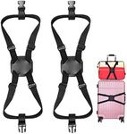 Wanfoou 2-Pack Bag Bungee,Luggage Straps Suitcase Straps,Travel Luggage Bag Bungee Suitcase Adjustable Belt,Adjustable Portable Travel Luggage Accessories(Black)