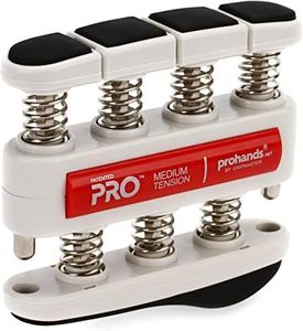 PROHANDS PRO Hand Exerciser, Finger Exerciser (Hand Grip Strengthener), Spring-Loaded, Finger-Piston System, Isolate and Exercise Each Finger, (7 lb Medium Tension, Red-Pro)