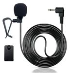 SPTSSWET 2.5mm Car Microphone for Pioneer DMH/AVH/MVH Vehicle Head Unit Stereo,Handsfree External Assembly Mic for CD DVD Player Radio 3M Cable