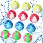 Blulu 12 Pieces Pet Hair Remover for Laundry Dryer Balls Reusable Washing Machine Hair Catcher Pet Dog Cat Hair Catcher Lint Remover (Stylish Color)