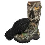 Hunthor Hunting Boots for Men, Waterproof Insulated 6mm Neoprene Rubber Boots for Hunting and Outdoor Activities (Camo), Camo, 5 UK