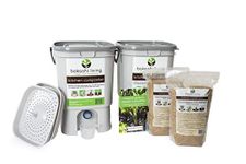 Premium Bokashi Composting Starter Kit (includes 2 Bokashi Bins, 4.4lbs of Bokashi Bran and Full Instructions)