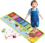 Joyjoz Kids Piano Mat with 25 Sounds, Music Mat for Toddlers, Dance Mat for Children Animal Musical Playmat for Baby Toddlers Boys Girls (100*36cm), 100x36cm, YQ2932