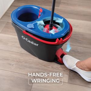 O-Cedar EasyWring Spin Mop – Grey Microfibre Floor Cleaning System