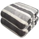 SOFTBATFY Microfibre Bath Sheet, Beach Towels 2 Pack(90x180cm) Lightweight, Absorbent, Super Fluffy and Fast Drying Towel for Travel, Vacation, Fitness and Yoga (90x180cm, Grey)