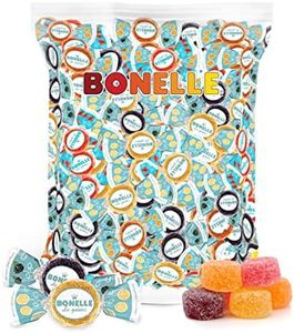 Bonelle Sugar-Free Fruit Jelly Candy, 1-Pound Bag, Assorted Flavors, Individually Wrapped