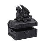 Nemesis Now Sacred Keeper Dragon Box, Grey, 14.5cm